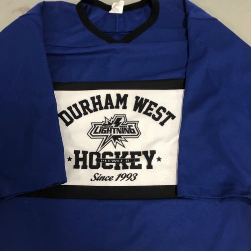 Durham West Lightning adult small practice jersey