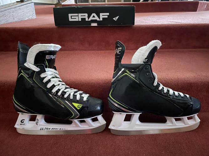 Senior Graf PeakSpeed PK4700 Hockey Skates Regular Width Pro Stock Size 11 - Used 5 Times - Like New