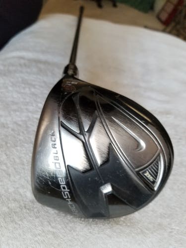 Used Men's Nike Right Handed SQ Machspeed Black STR8-FIT Driver Stiff Flex 9.5 Loft