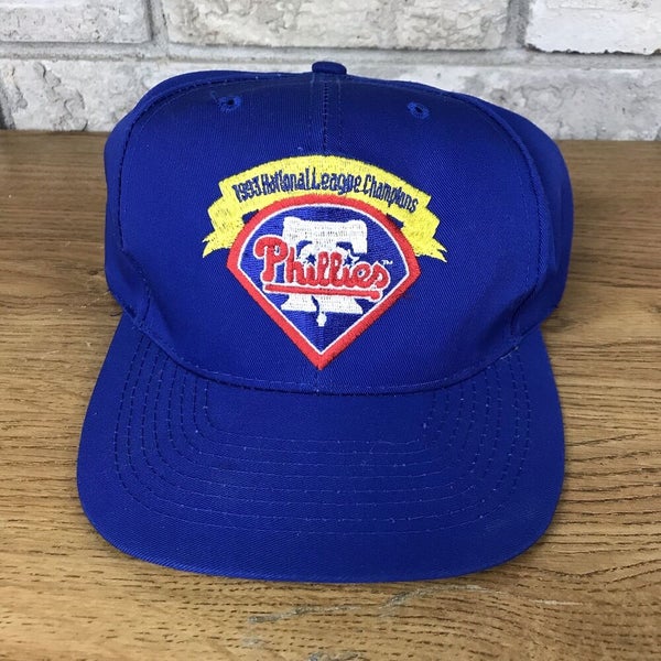 Vtg 90's Black Philadelphia Phillies 1993 World Series MLB 