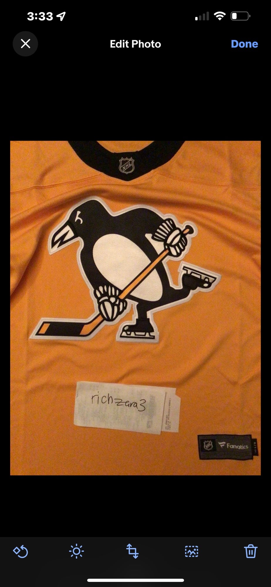 Men's Fanatics Branded Black Pittsburgh Penguins 2021/22 Alternate Premier Breakaway Jersey, M