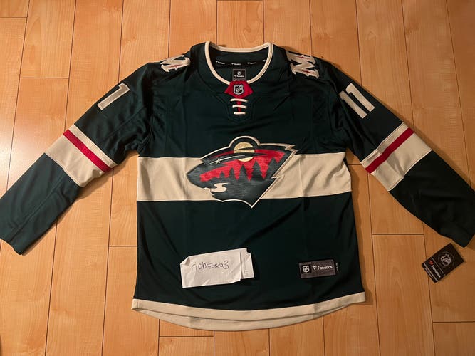 Fanatics NHL Minnesota Wild Zach Parise Men's 2XL Break Away Jersey # 11