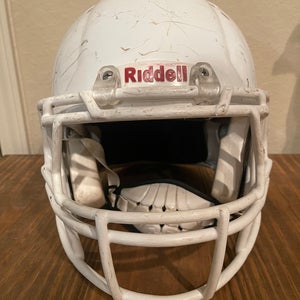 Adult Large - Riddell Speed Football Helmet - White