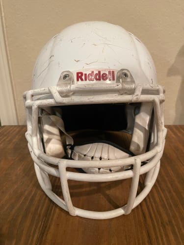 Adult Large - Riddell Speed Football Helmet - White