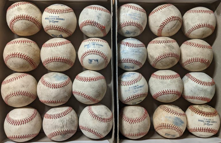 Used Random Baseballs 18 Pack