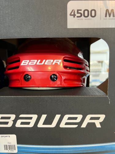 New Medium Bauer 4500 Helmets - Red
