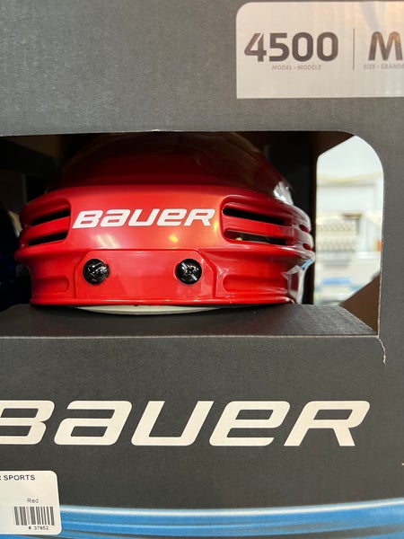 New Medium Bauer 4500 Helmets - Red