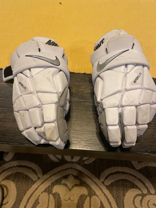 Nike Vapor Premier Lacrosse Gloves White / Large