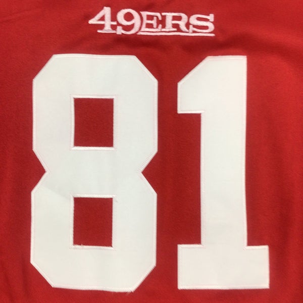 NFL throwback Nike San Francisco 49ers Anquan Boldin #81 signed jersey.  Stitched. XL