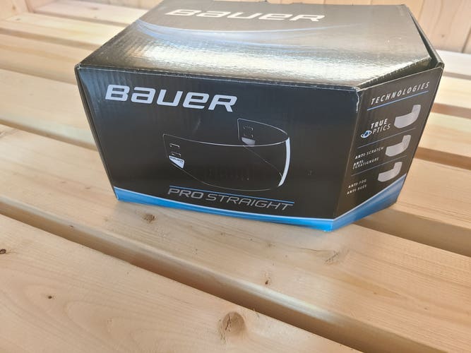New Bauer Pro Straight Visor Clear Visor