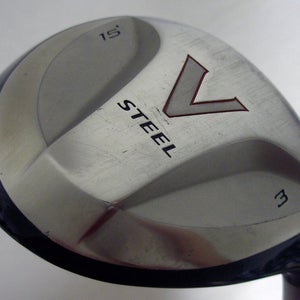 Taylor Made V Steel 3 Wood 15* (Graphite M.A.S.2, REGULAR) 3w Fairway Golf Club