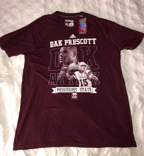 Dak Prescott Mississippi State Adidas T Shirt