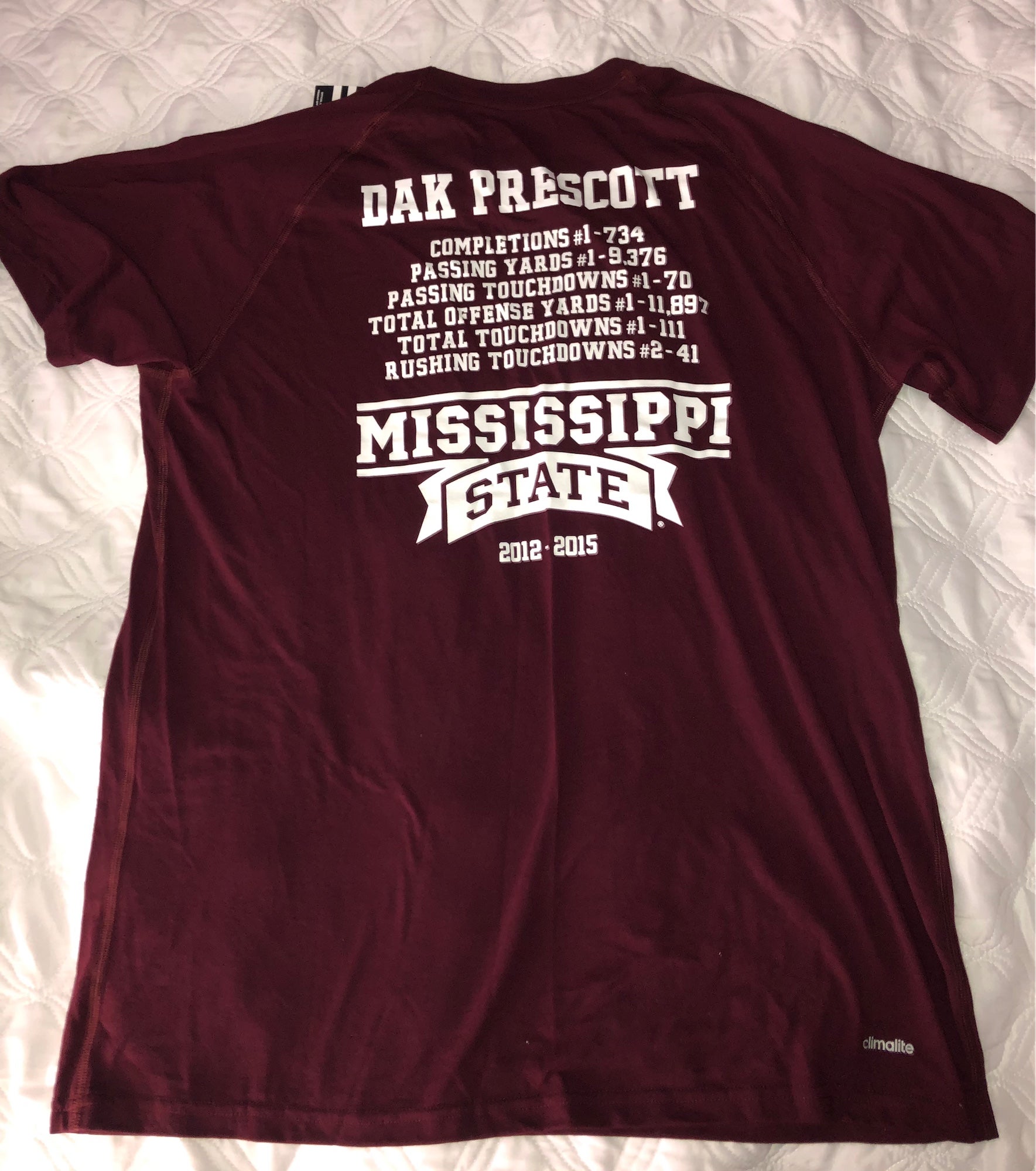 Mississippi State Bulldogs Dak Prescott Throwback Jersey – ORIGINAL RETRO  BRAND