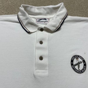 US Open Collared Shirt Men XL Adult White PGA Golf Bethpage Black Slazenger 2002