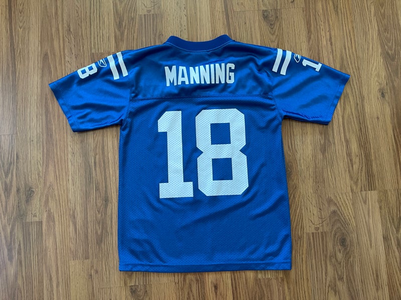 Youth Peyton Manning #18 Indianapolis Colts Reebok Jersey