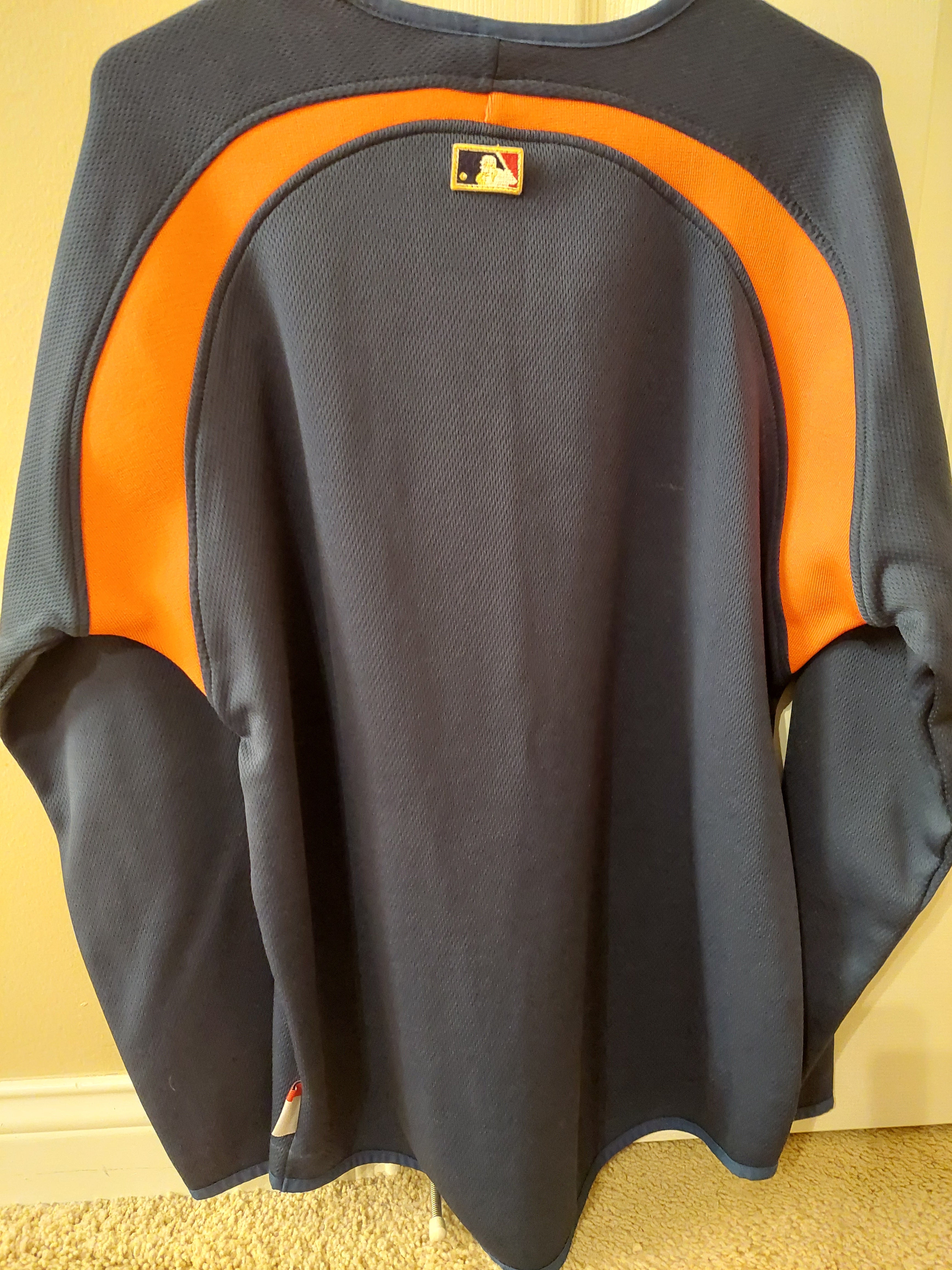 Reebok Cooperstown Collection Detroit Tigers Zip Vintage Warm Up Hoodie  Medium