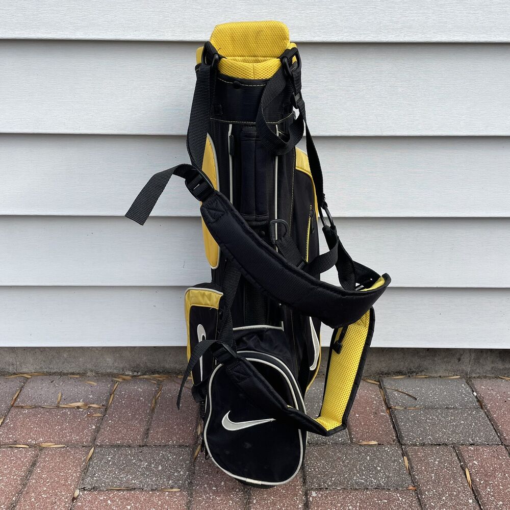yellow nike golf bag