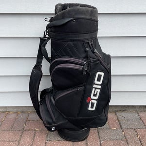 Ogio Grom Woode 9 Club Management System Stand Golf Bag Single Strap Black