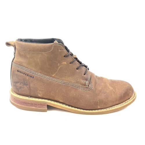 Wolverine Men Julian Crepe Chukka Boot Size 9 M Brown Leather Lace Up W40507