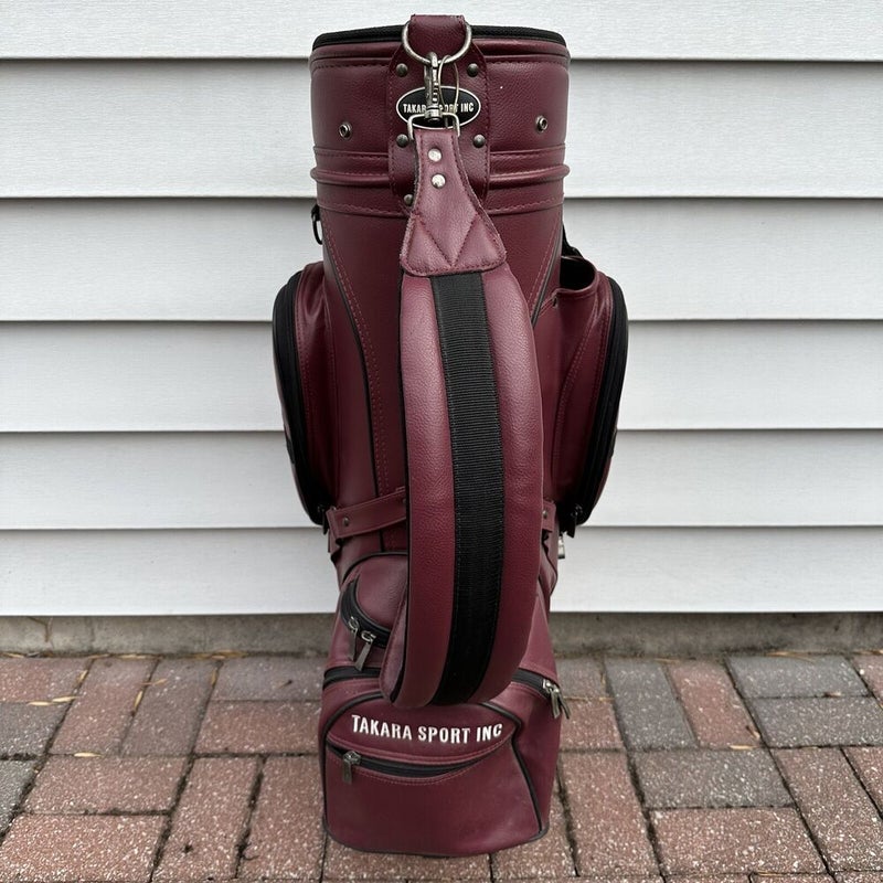 EXCELLENT VINTAGE FAUX LEATHER RAM 3 WAY GOLF BAG