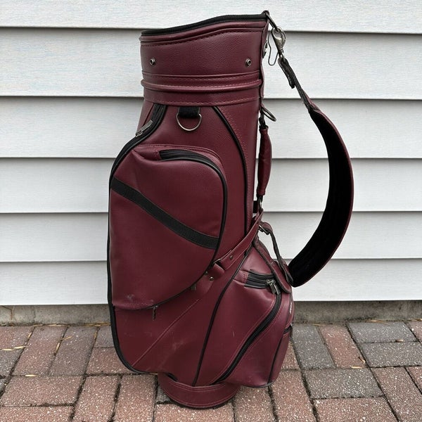 VINTAGE Atlantic Leather Carry Golf Bag W/ Strap