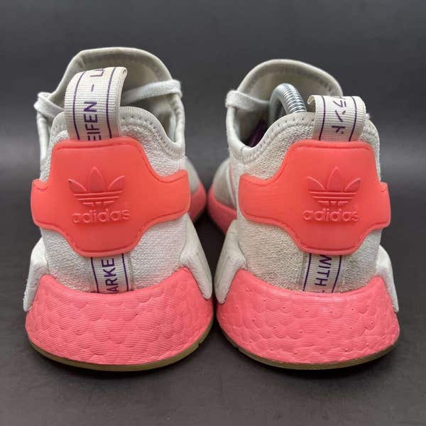 adidas gazelle silver green womens adidas Womens Nmd R1 Lace Up Sneakers White 10.5 Casual main image 1