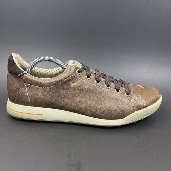 TPU Men's EU 42 US 8-8.5 Brown Leather Casual Sneakers Golf Shoes | SidelineSwap