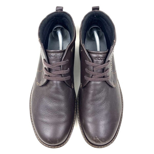 fusion Gamle tider Stor mængde ECCO Turn Chukka Black Leather Men's Gore-Tex GTX Chukka Boots Size 45  11-11.5 | SidelineSwap