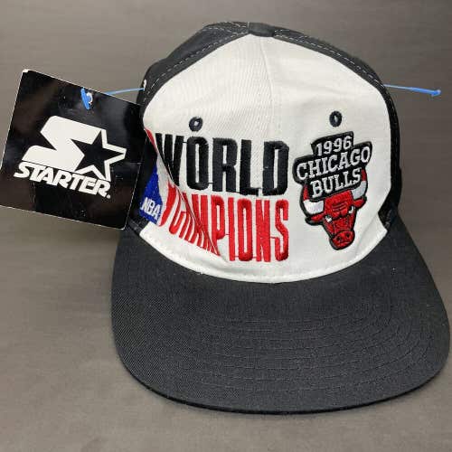 1996 Chicago Bulls Champions Hat Starter Snapback Cap Finals Basketball VTG