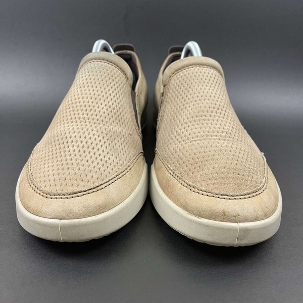 I særdeleshed protein farvel Ecco Collin 2.0 Slip On Shoes Camel Brown Perforated Leather Men's Size 42  US 8 | SidelineSwap