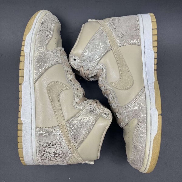 Nike Dunk High 08 Women's Gold Grain Athletic Shoes 407922-202 ...