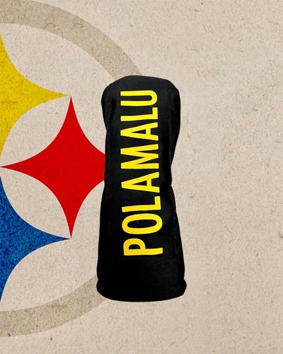 Pittsburgh Steelers Troy Polamalu Fairway Wood Head Cover