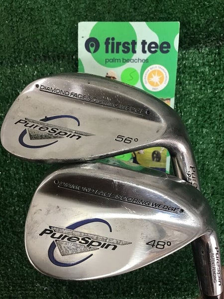 Pure Spin Diamond Face Wedge Set GW-48* And SW-56* With Steel Shafts