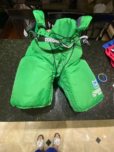 Senior Used Large (42") CCM Professional Hartford Whalers Hockey Pants Pro Stock