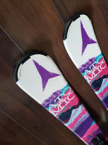 KIDS 100cm SKIS ATOMIC VANTAGE GIRL X with BINDINGS *USED* GIRLS CLEAN/READY TO USE