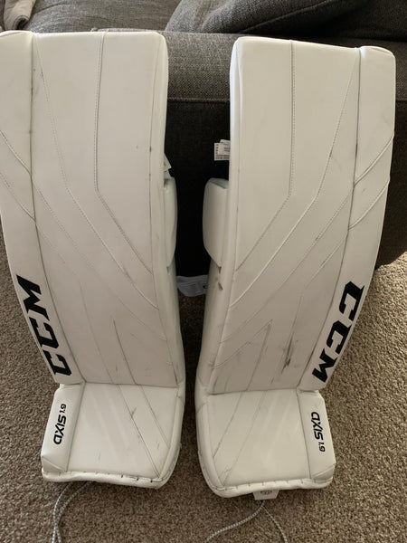 Used 34" CCM Axis 1.9 Goalie Leg Pads