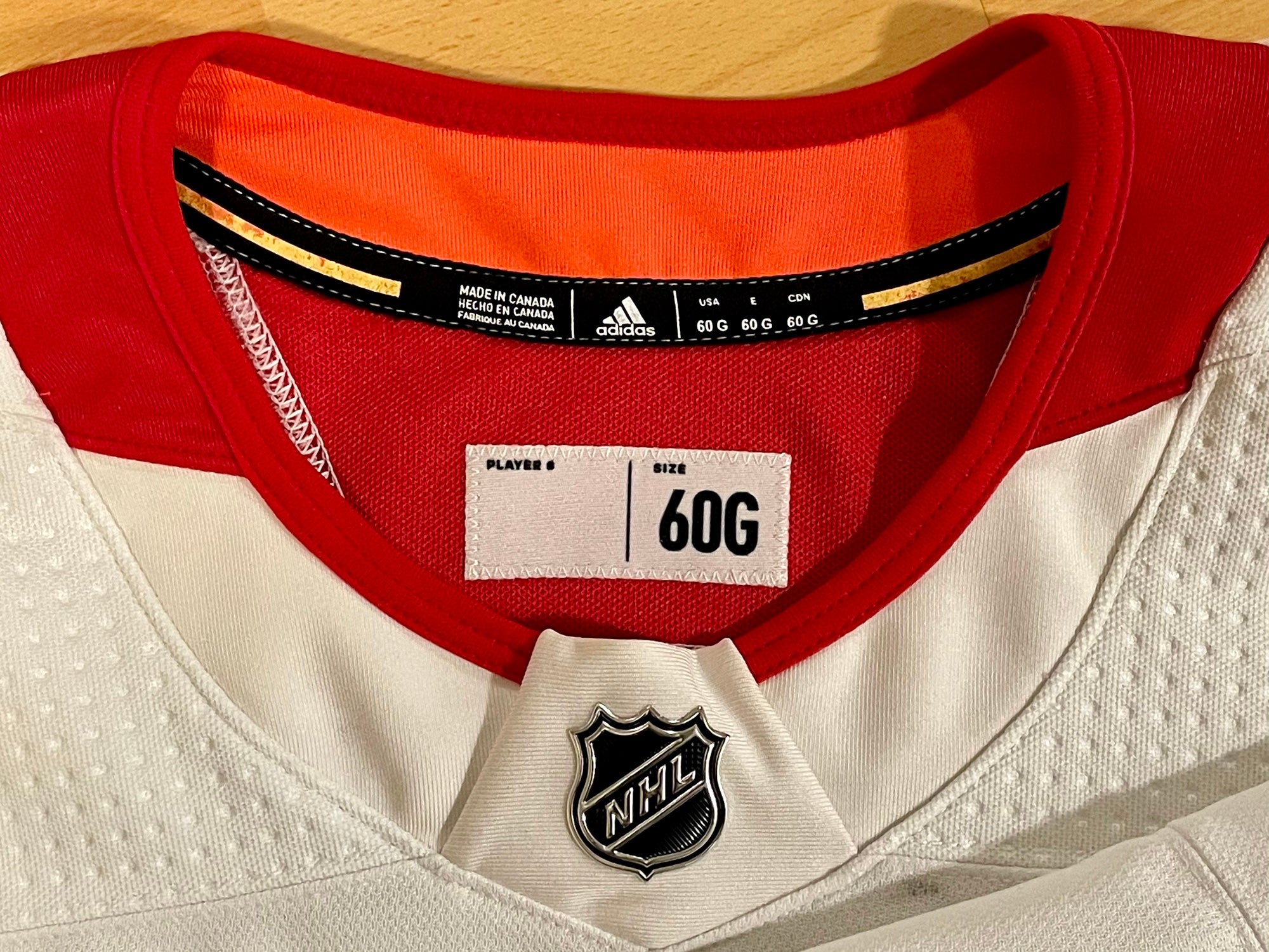Practice Jersey - Washington Capitals - Orange Adidas Size 58