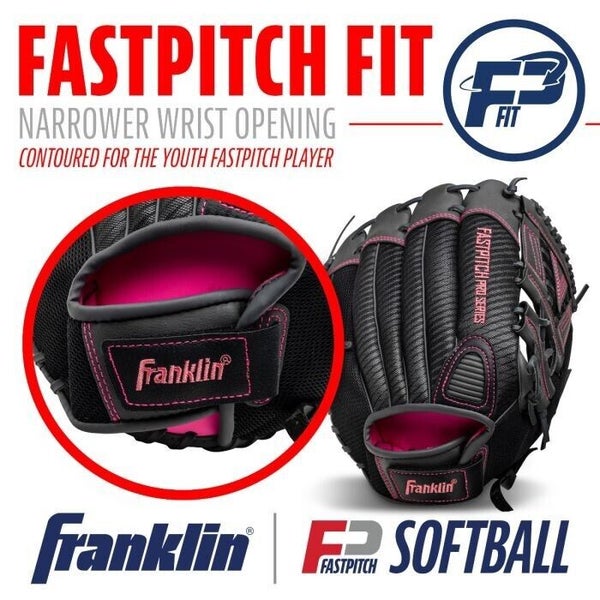 Franklin Sports Fastpitch Pro Series Softball Gloves 11.5 Pink