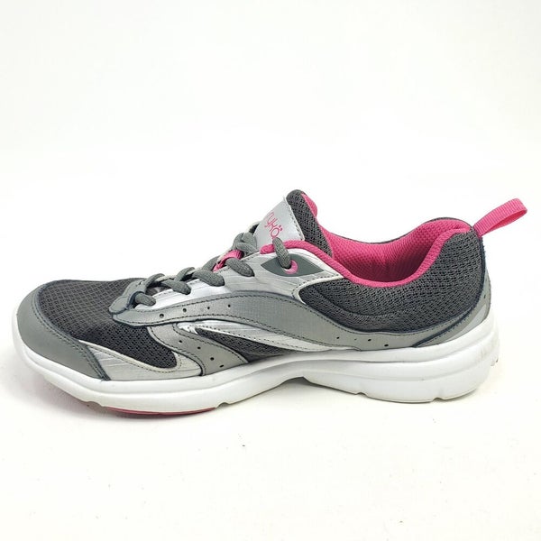Ryka Cloudwalk Womens Walking Shoes Size 9 Training Sneakers Gray White  Pink | SidelineSwap