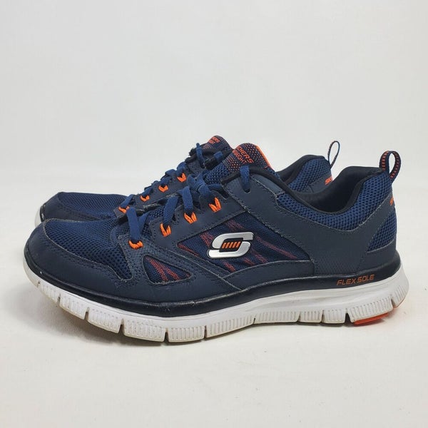 Gespecificeerd Manifestatie Ontrouw Skechers Flex Advantage Mens Shoes Size 8 51251 Navy Blue Orange Sneakers |  SidelineSwap