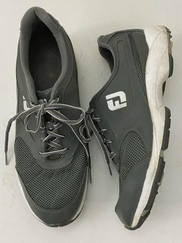 Footjoy FJ Golf Athletics Flexzone 56814 Mens Size 9.5 M Grey White