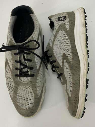 Footjoy FJ Superlites XP Gray Athletic Golf Shoes Men's Size 10 M #58025