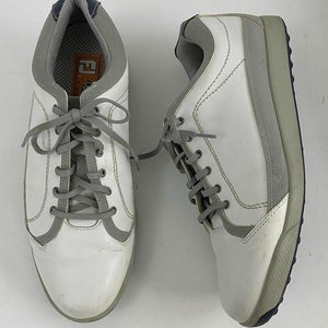 FootJoy Contour 11 M Gray/White Leather Spikeless Golf Shoes 54204