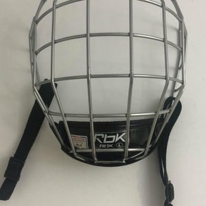 Reebok FM 5K size L Large Silver Face Mask