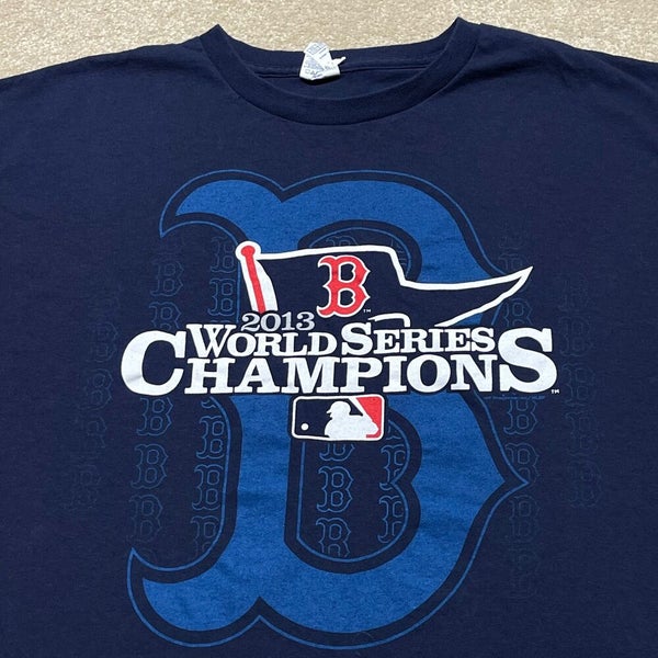 Boston Red Sox T Shirt Men Small Adult Blue MLB Baseball 2013 World Series  USA