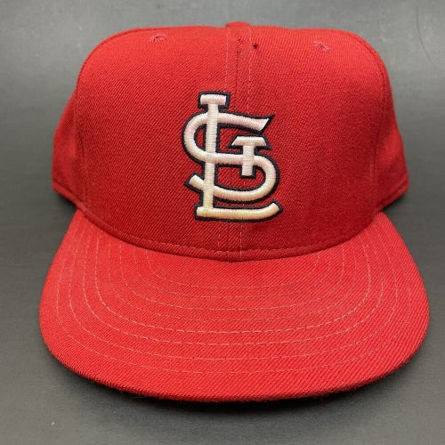 Vtg St. Louis Cardinals New Era Diamond Collection Pro Model Hat 7 3/4 Wool Red