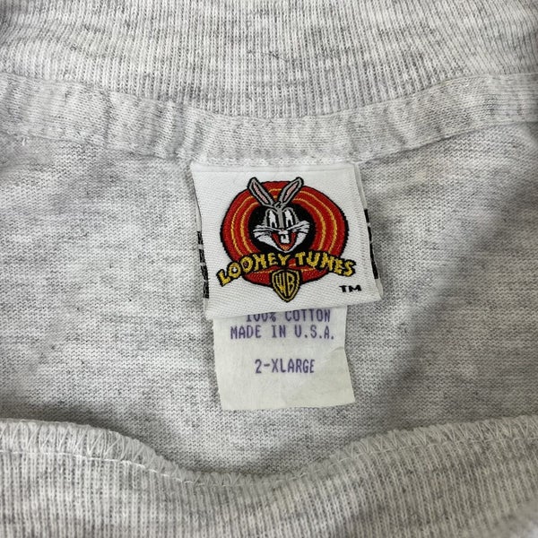 Vintage Looney Tunes Bugs Bunny In the USA T Shirt Gray Size 2XL XXL
