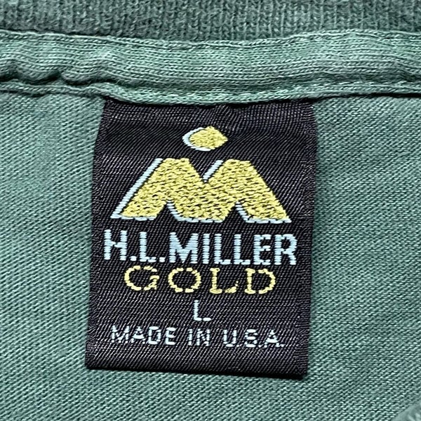 H.L. Miller Gold, Shirts, Vintage Hl H L Miller Gold Wolf Nature Shirt  Adult Large Blue Made Usa Mens