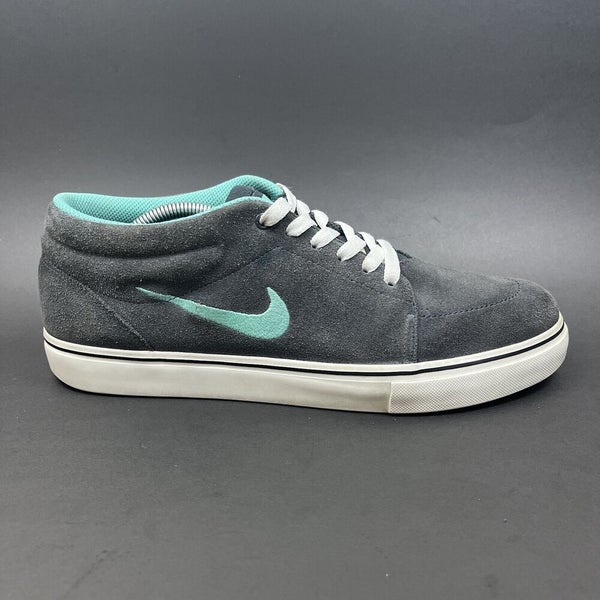 Nike Satire Mid Trainers Gray Aqua Sneakers Shoes Men's Size 10.5 599081 SidelineSwap