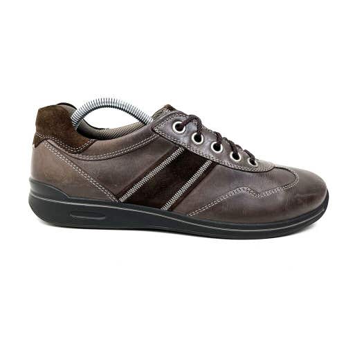 ECCO Mobile II Womens Size 41 US 10-10.5 Brown Leather Suede Sneakers Shoes
